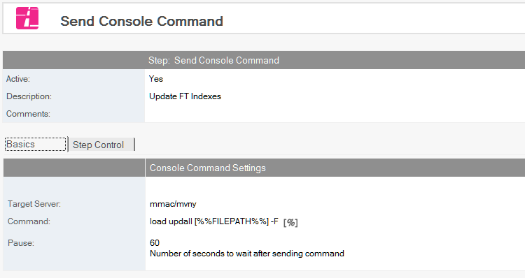 Send Console Command