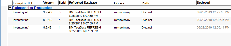 Template Registry Deployment View