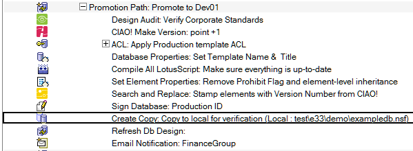 Copy Database in View