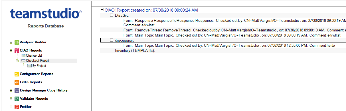 Report View
