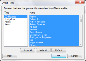 Edit Smart Filter UI