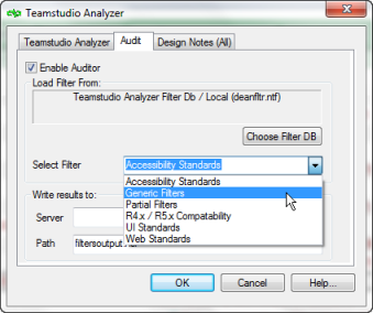 Choose Filter Set