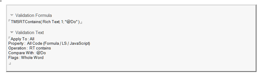 Filter formula