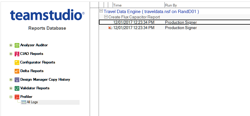 Profiler Log